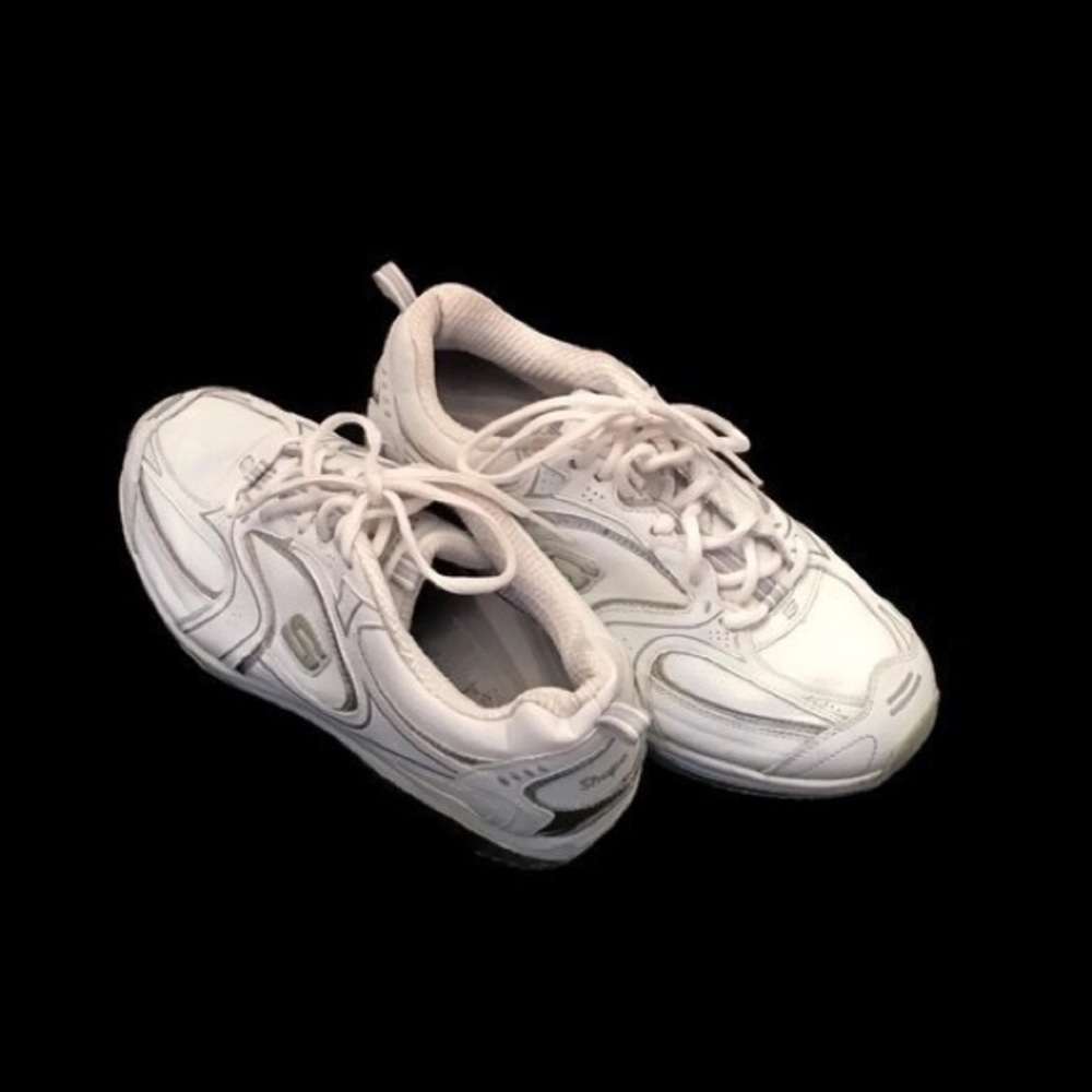 Sketchers Shape Ups Walking Toning Shoes White